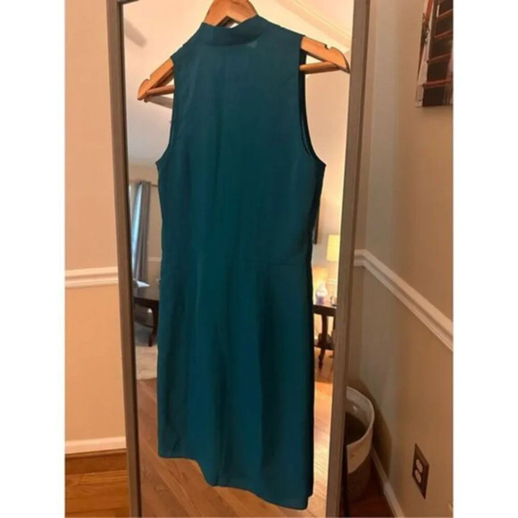 FELICITY & COCO Royal Blue Sleeveless‎ Surplice Tie Front Dress X Small MSRP $98 - Picture 3 of 4